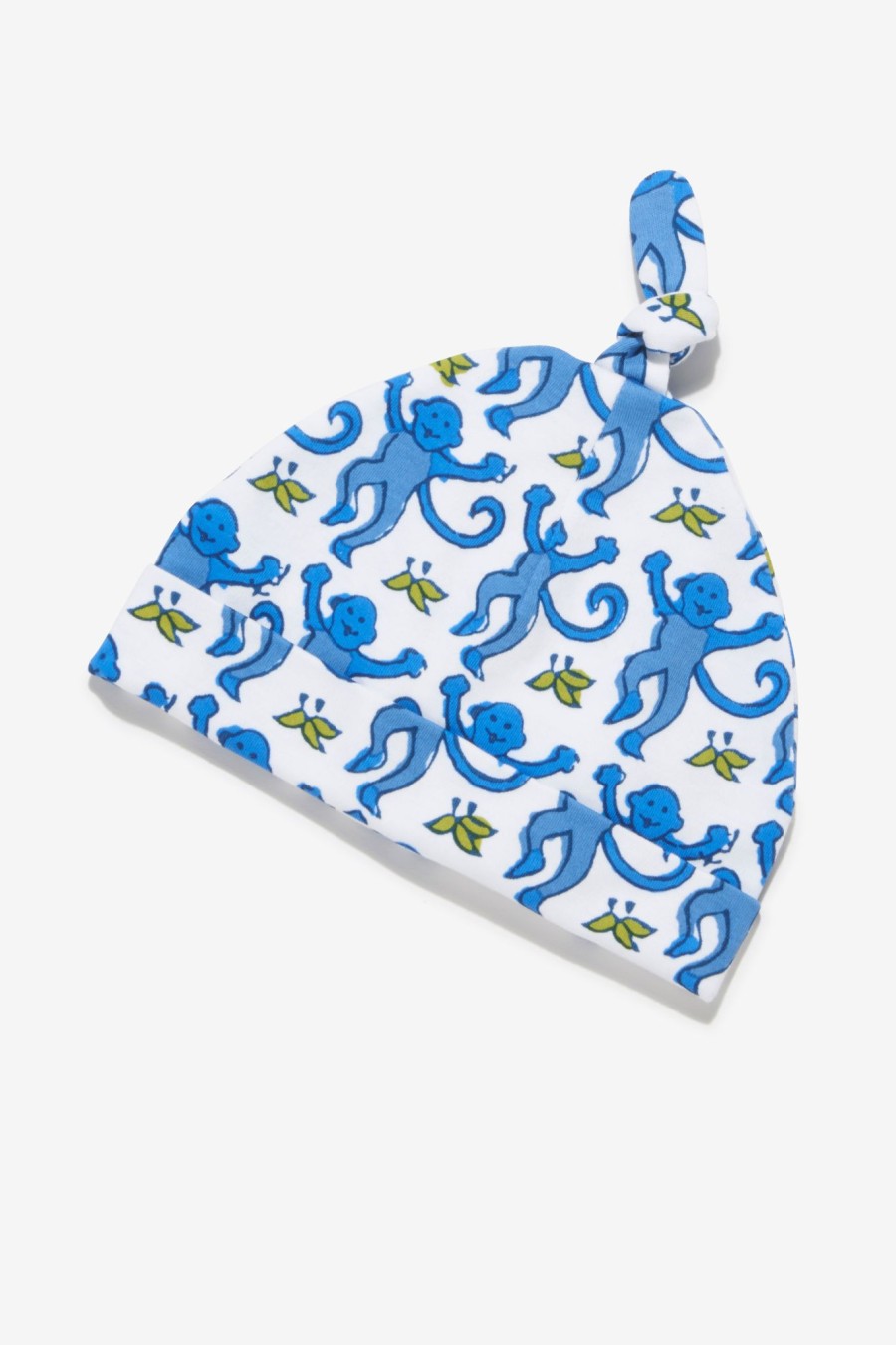 Roller Rabbit Monkey Baby Hat Blue Accessories