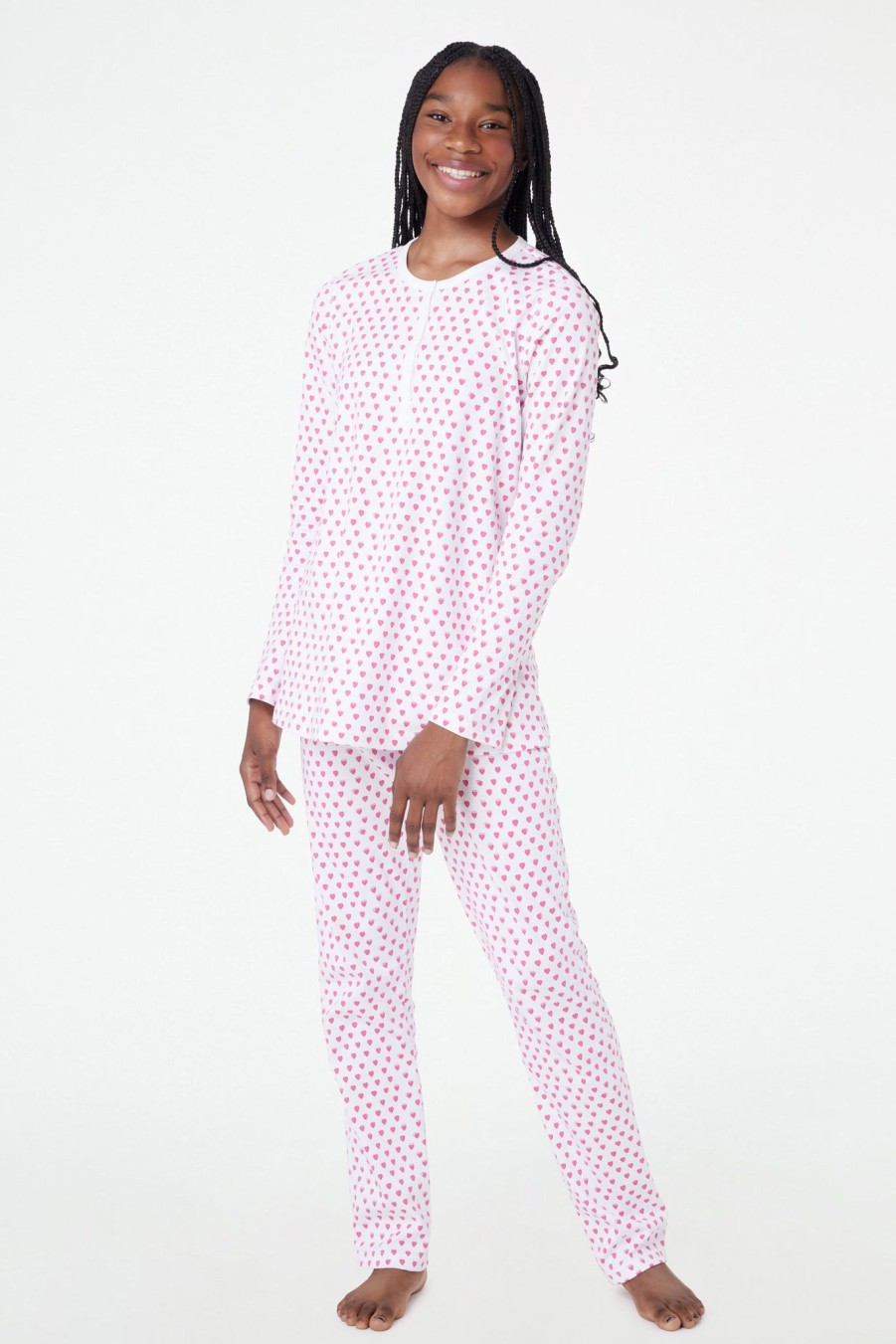 Roller Rabbit Hearts Pajamas Pink Pajamas