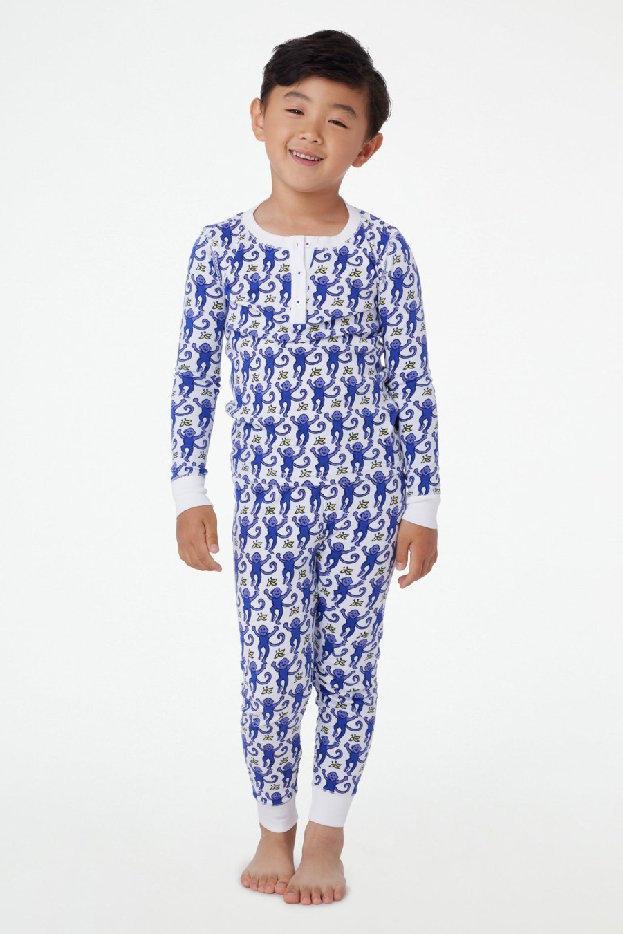 Roller Rabbit Kids Monkey Pajamas Sapphire Pajamas