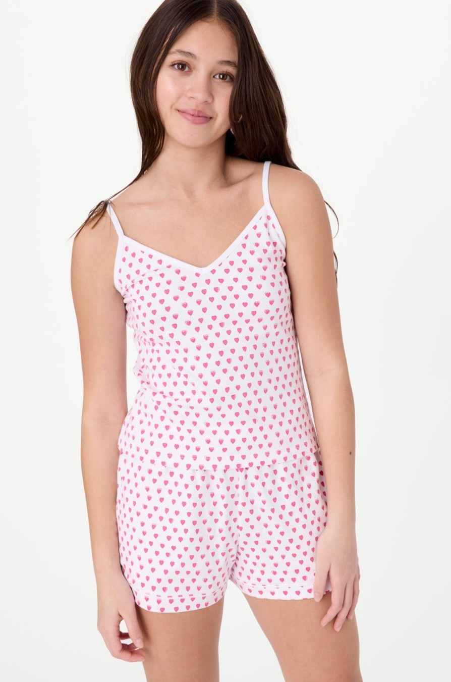 Roller Rabbit Hearts Mischa Tank Set Pink Pajamas