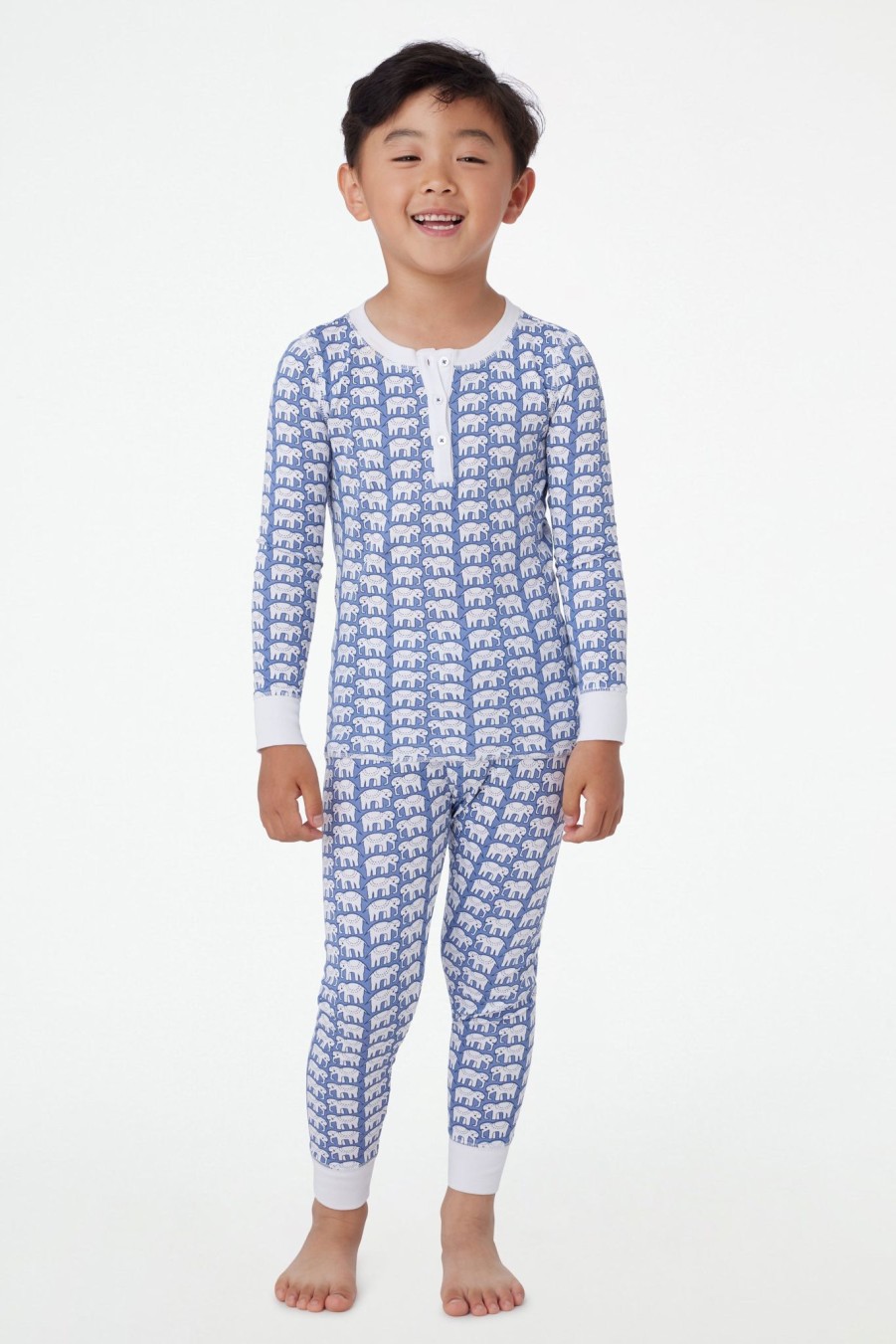 Roller Rabbit Kids Hathi Pajamas Blue Mommy & Me