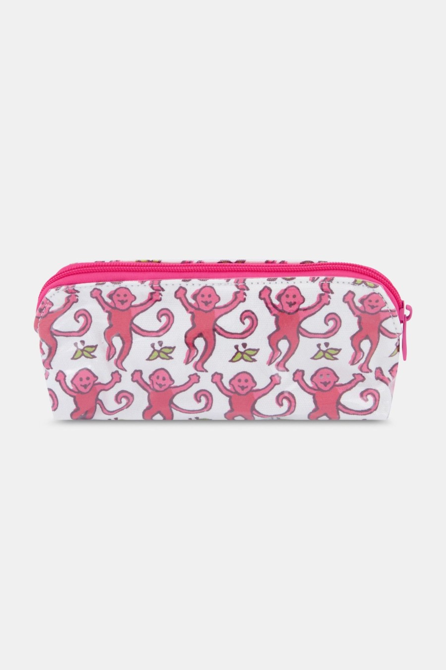 Roller Rabbit Monkey Makeup Bag Pink Makeup & Toiletry Cases