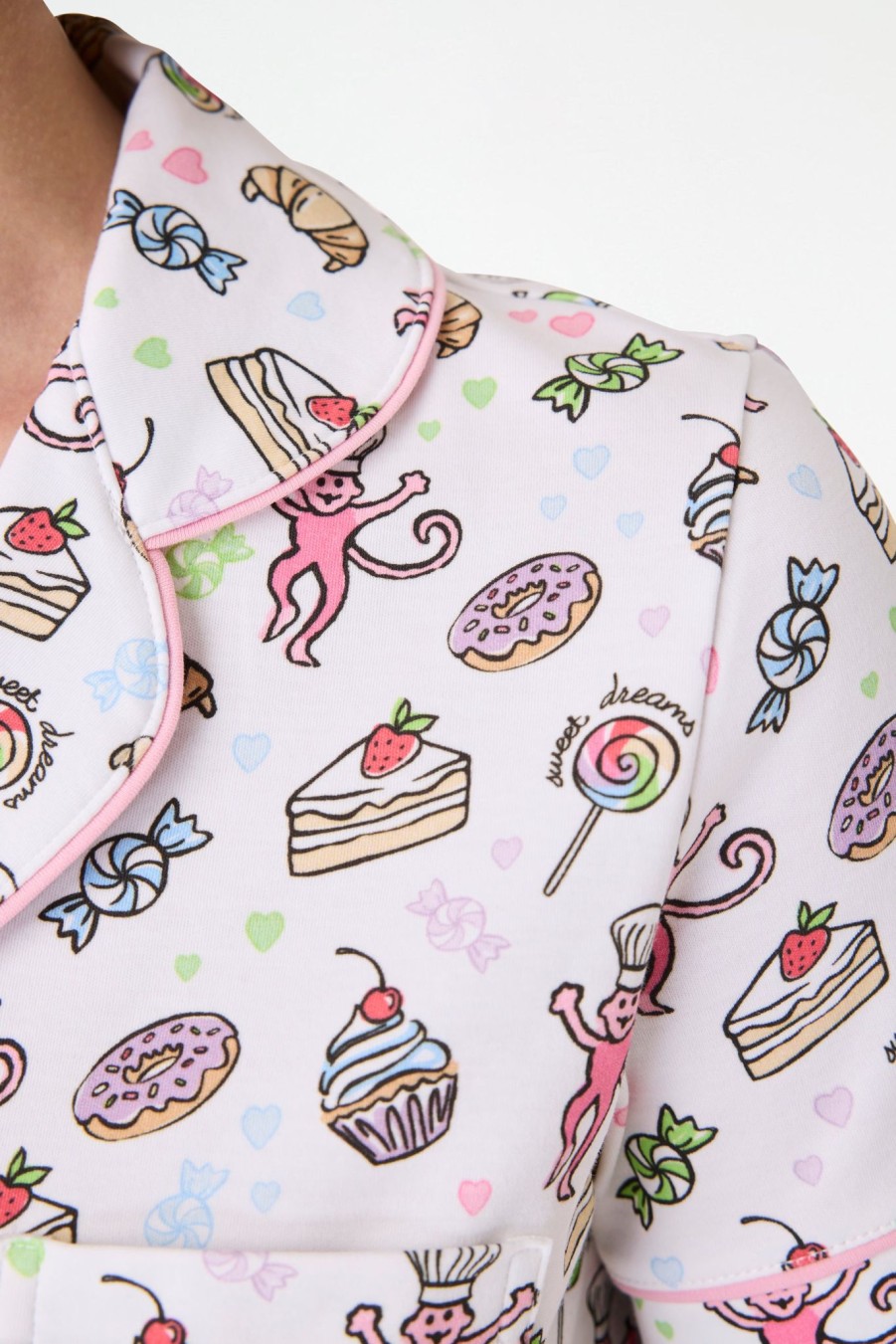 Roller Rabbit Sweet Dreams Polo Pajamas Rainbow Pajamas