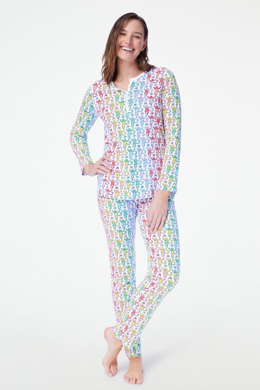 Roller Rabbit Monkey Pajamas Disco Pajamas