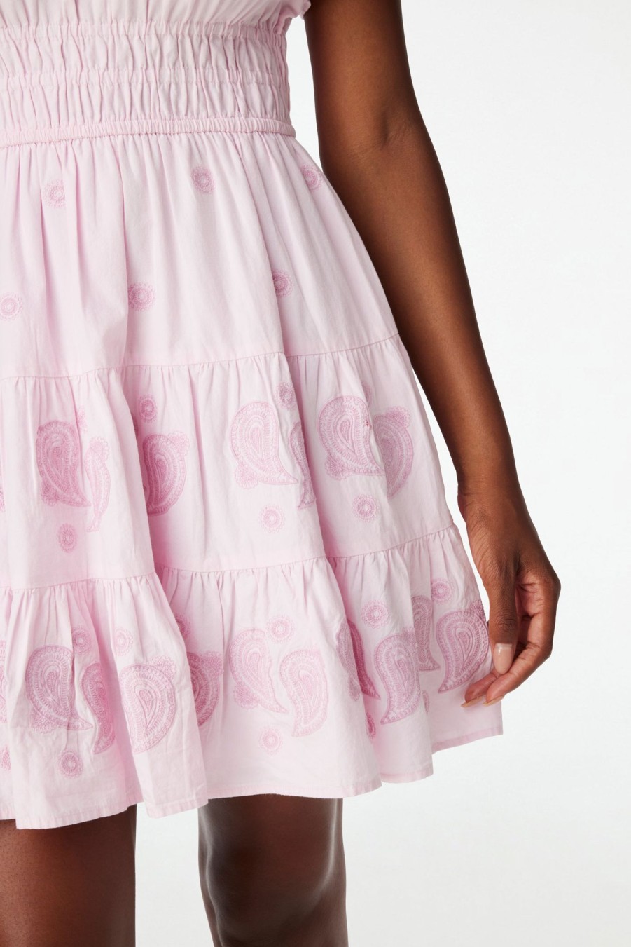 Roller Rabbit Paisley Eyelet Pipette Dress Pink Dresses