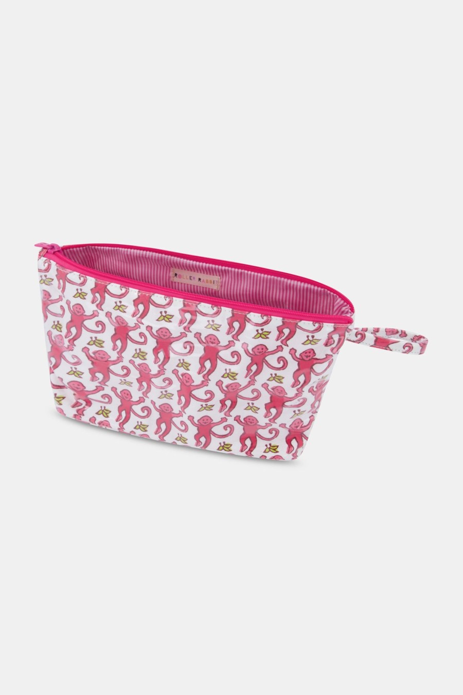 Roller Rabbit Monkey Toiletry Case Pink Makeup & Toiletry Cases