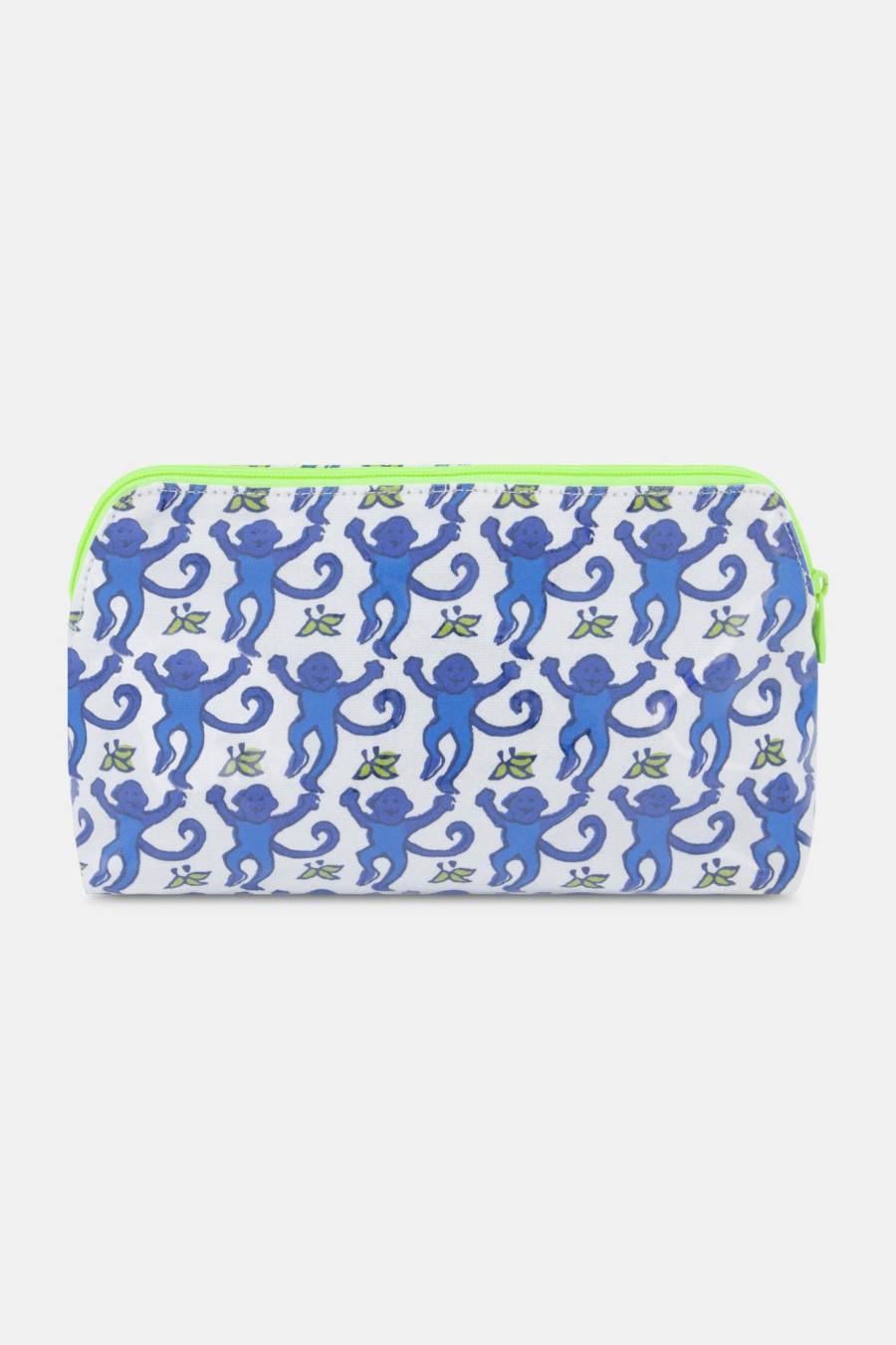 Roller Rabbit Monkey Makeup Bag Blue Makeup & Toiletry Cases