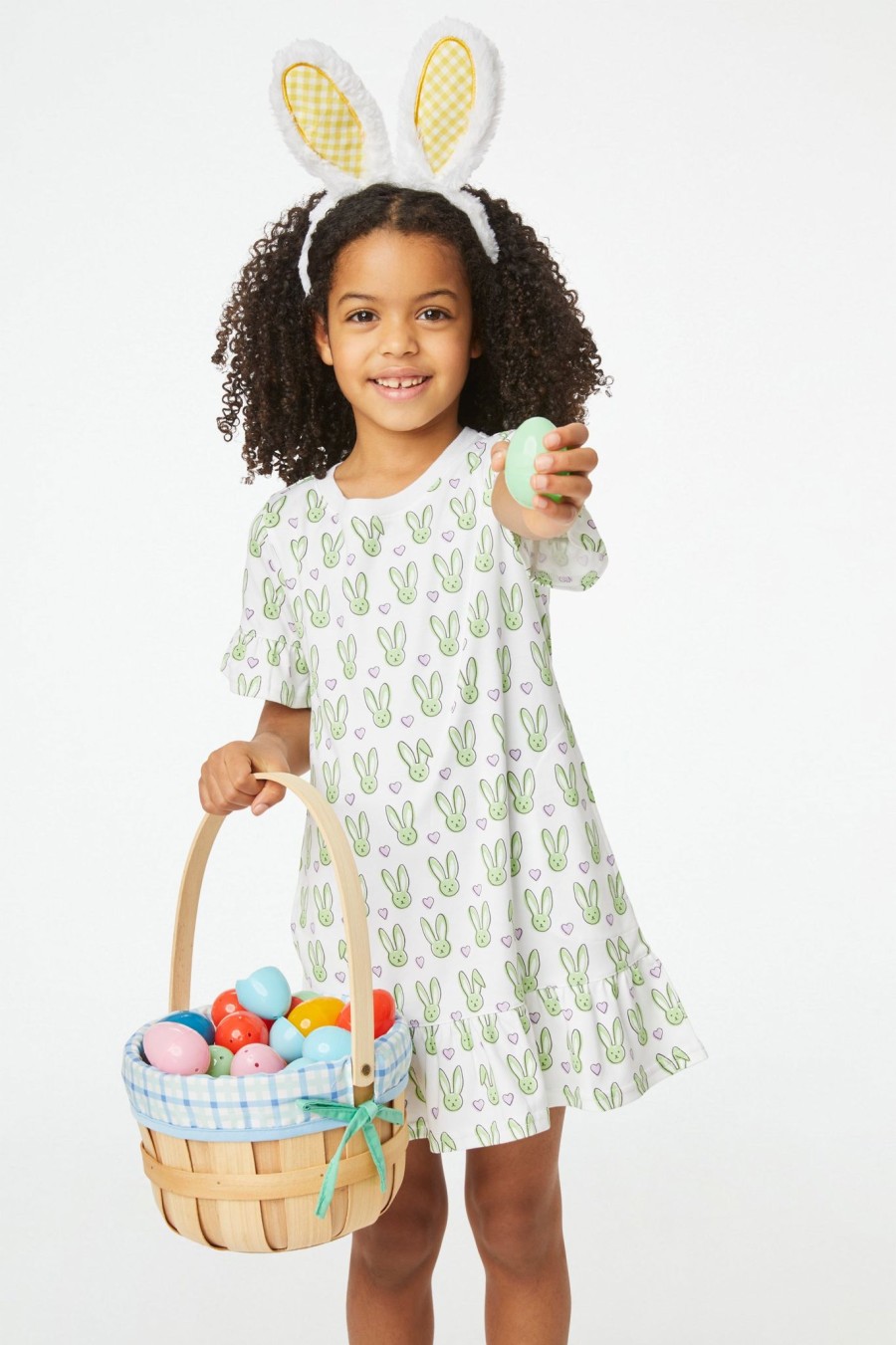 Roller Rabbit Kids Love Bunnies Esme Dress White Dresses