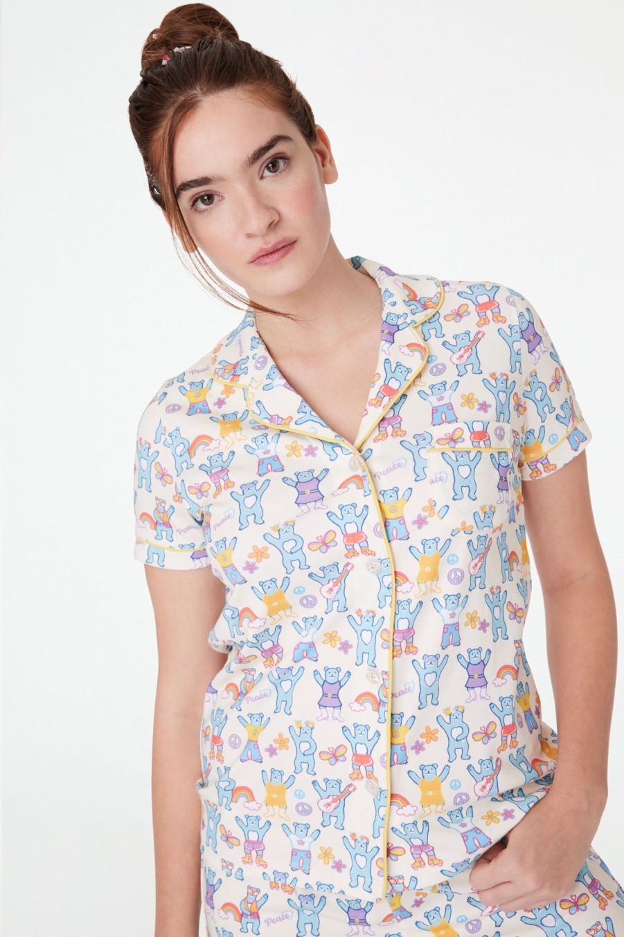 Roller Rabbit Summer Of Love Polo Pajamas Buttercup Pajamas