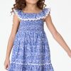 Roller Rabbit Kids Khailani Ikat Ryan Dress Sky Dresses