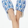 Roller Rabbit Monkey Quilted Slipper Blue Shoes