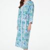 Roller Rabbit Amanda Hearts Summer Robe Blue Pajamas