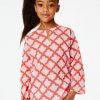 Roller Rabbit Kids Jemina Kurta Red Tops And Bottoms