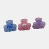 Roller Rabbit Core Mini Claw Clip Set Of 3 Multi Hats & Hair Accessories