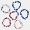 Roller Rabbit Core Mini Scrunchie Set Of 6 Multi Hats & Hair Accessories