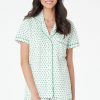 Roller Rabbit Hearts Polo Pajamas Emerald Pajamas