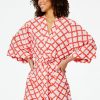 Roller Rabbit Jemina Kimono Red Pajamas