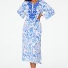 Roller Rabbit Amanda Inez Long Kurta Blue Tunics & Kurtas