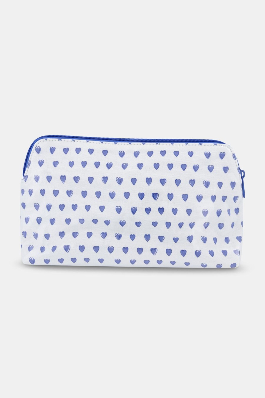 Roller Rabbit Hearts Makeup Bag Blue Makeup & Toiletry Cases