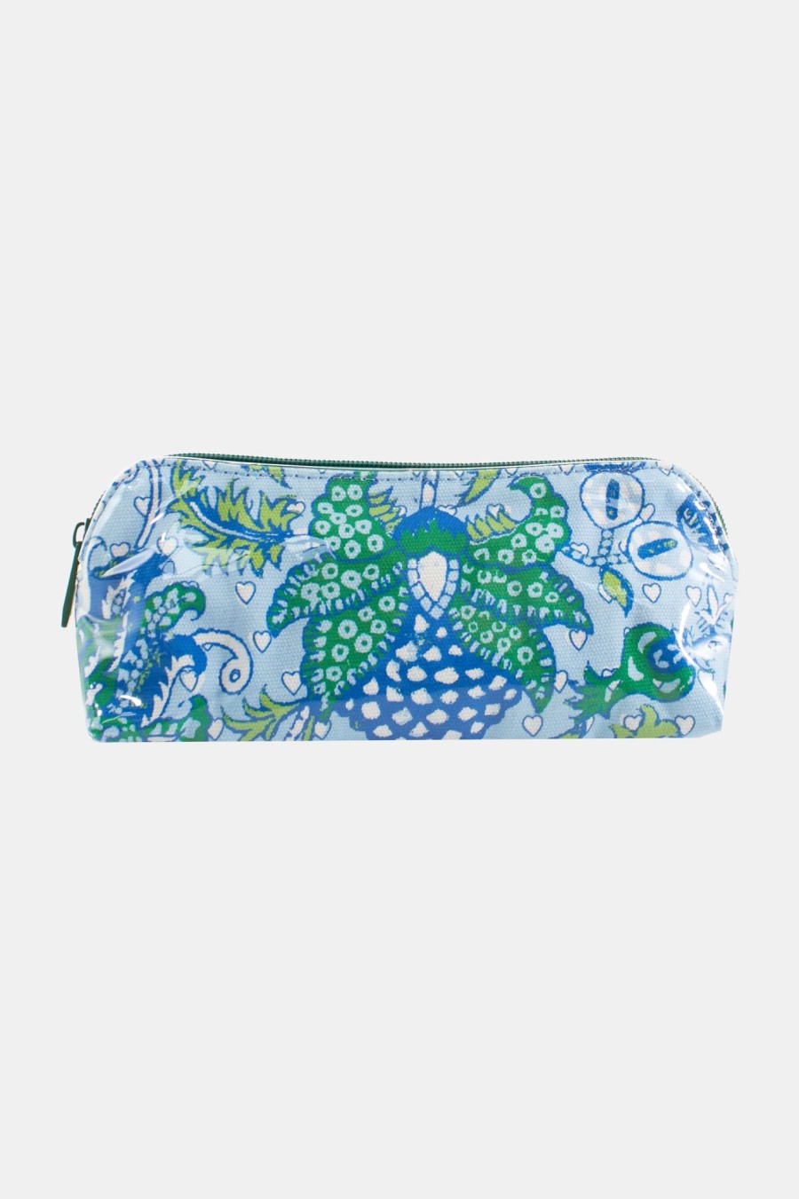 Roller Rabbit Amanda Hearts Makeup Bag Blue Makeup & Toiletry Cases