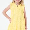 Roller Rabbit Kids Daisy Love Eyelet Patty Dress Yellow Dresses