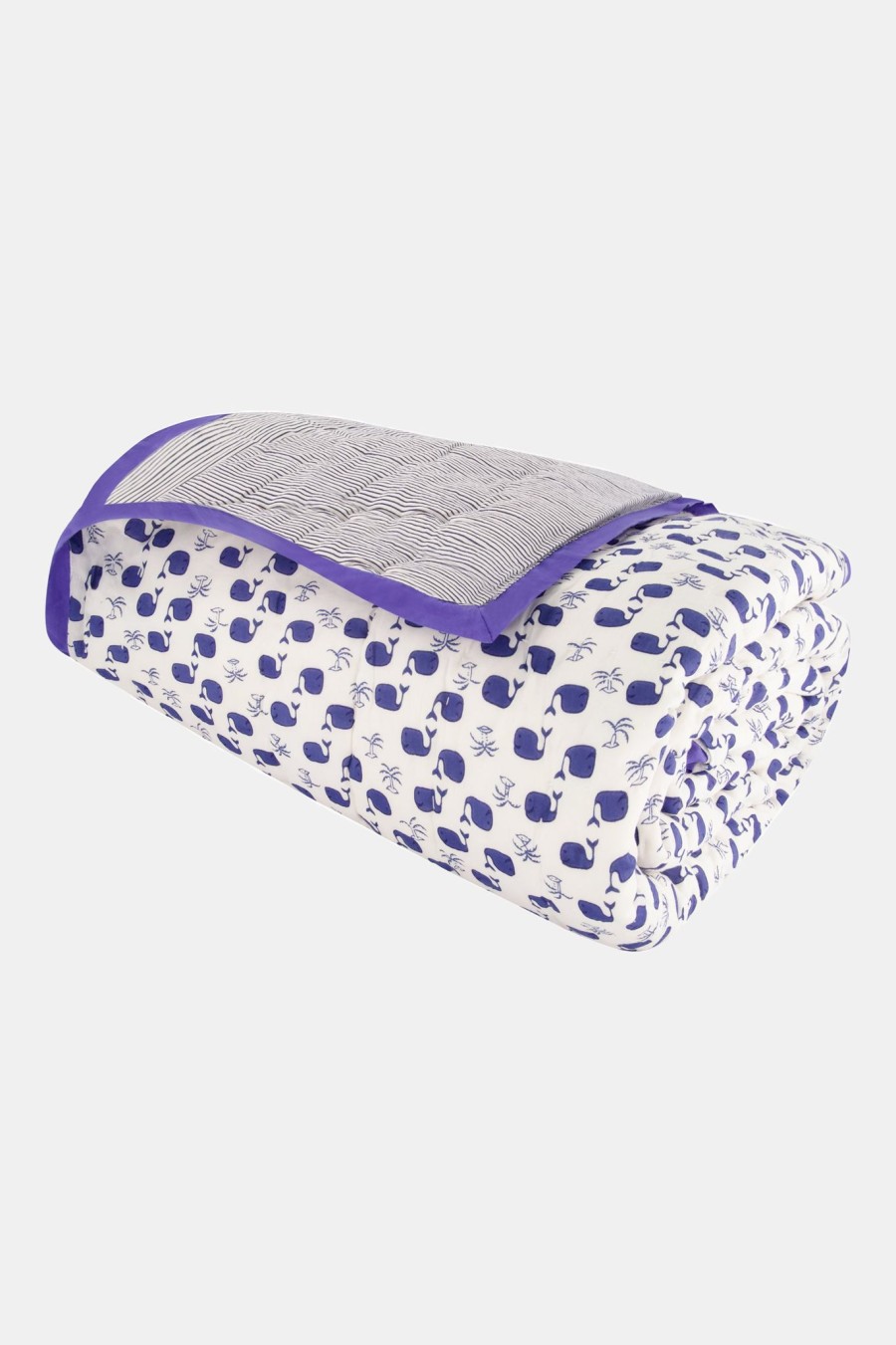 Roller Rabbit Moby Quilt Blue Quilts & Duvets