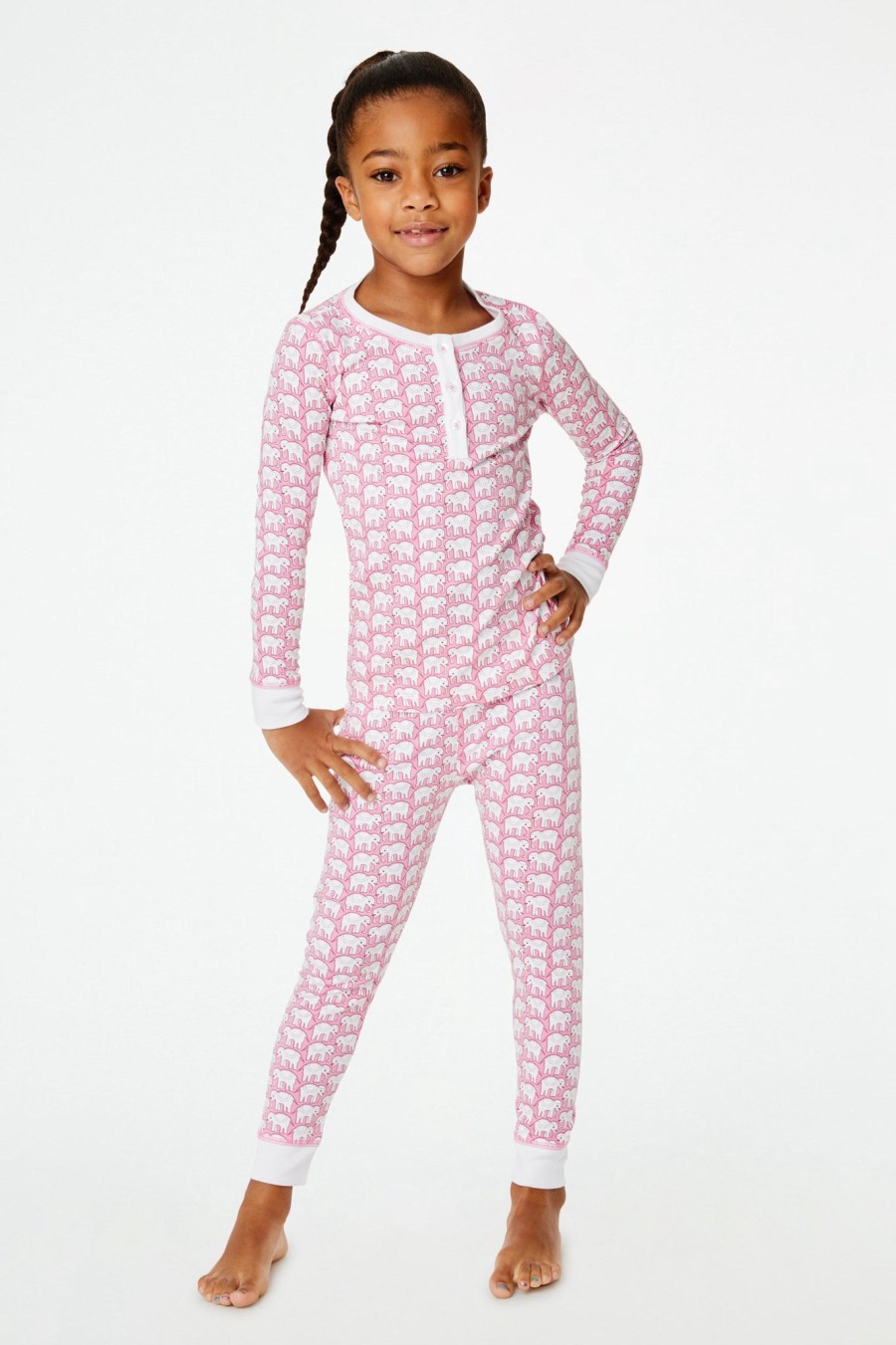 Roller Rabbit Kids Hathi Pajamas Pink Mommy & Me