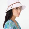 Roller Rabbit Fringed Bucket Hat White Hats & Hair Accessories