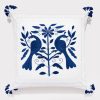 Roller Rabbit Embroidered Animal Euro Navy Decorative Pillows