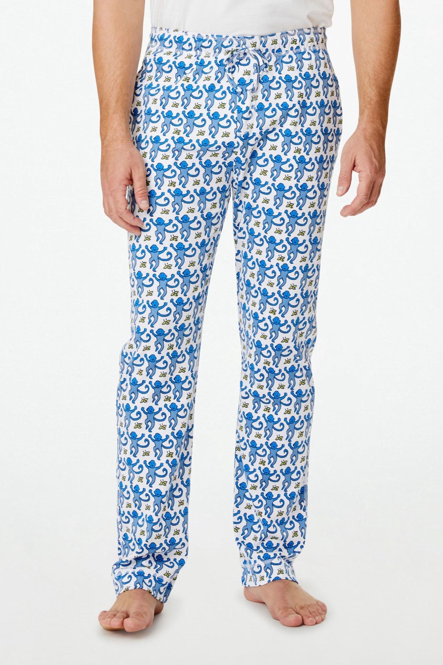 Roller Rabbit Mens Monkey Simon Pant Blue Men'S Pajamas