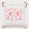 Roller Rabbit Embroidered Animal Euro Pink Decorative Pillows