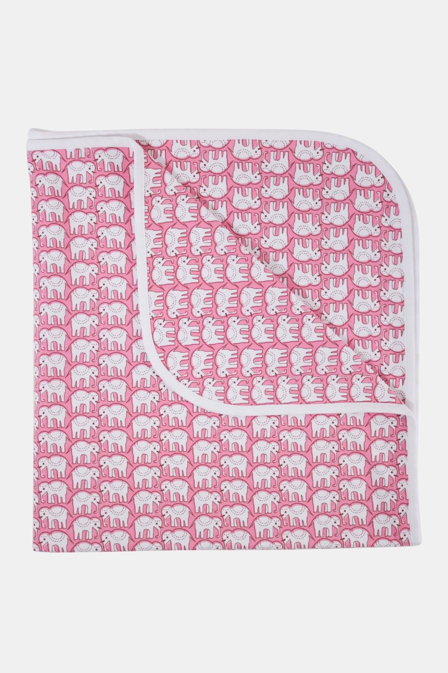 Roller Rabbit Infant Hathi Receiving Blanket Pink Accessories