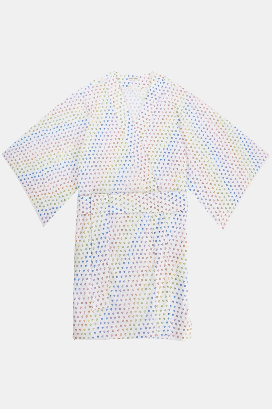 Roller Rabbit Disco Hearts Kimono Rainbow Robes & Kimonos