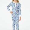 Roller Rabbit Kids Greenwich Monkey Pajamas Blue Pajamas