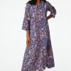 Roller Rabbit Amanda Anu Long Kurta Midnight Tunics & Kurtas