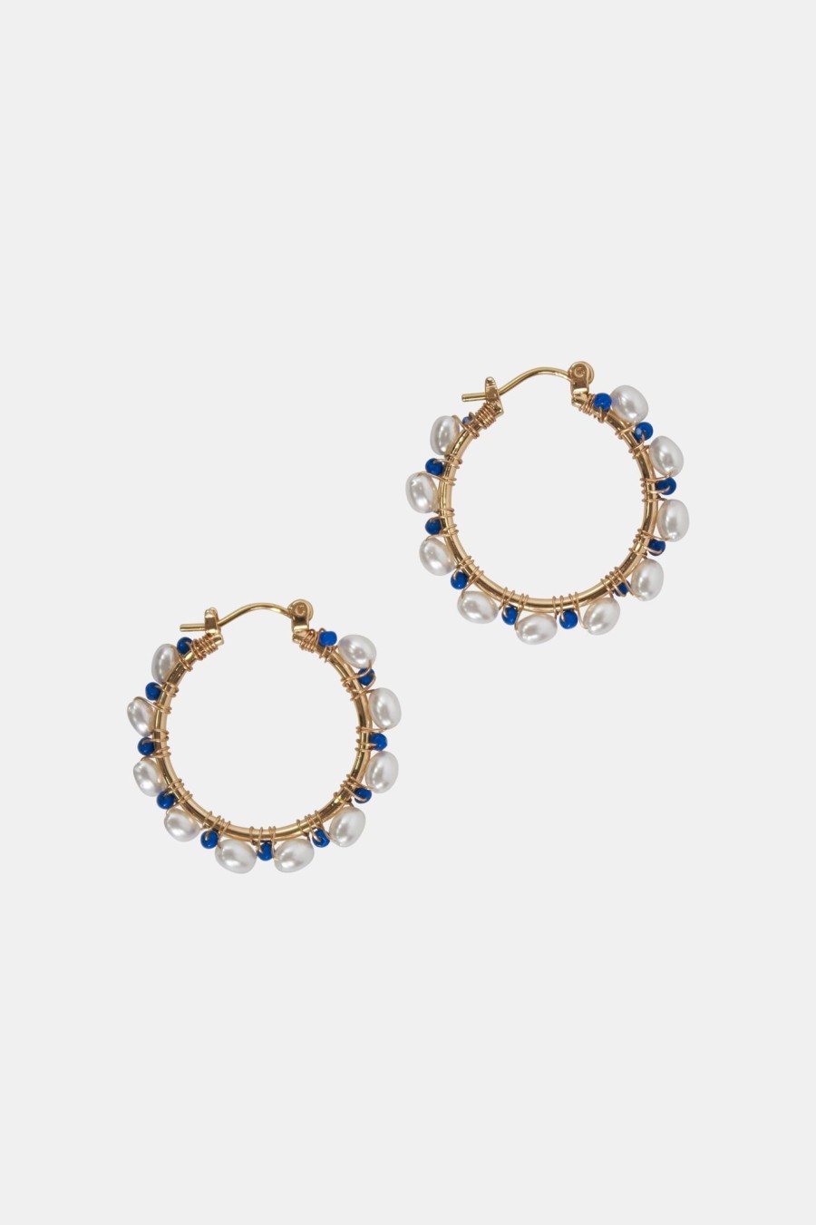 Roller Rabbit Hannah Hoops Blue Jewelry