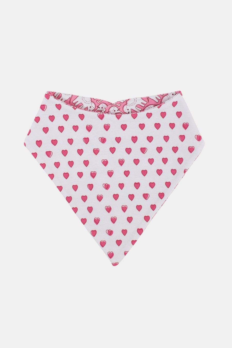 Roller Rabbit Infant Hearts & Hathi Bandana Bib Set Pink Accessories