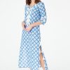 Roller Rabbit Jemina Punta Long Kurta Blue Tunics & Kurtas