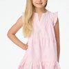 Roller Rabbit Kids Paisley Eyelet Patty Dress Pink Dresses