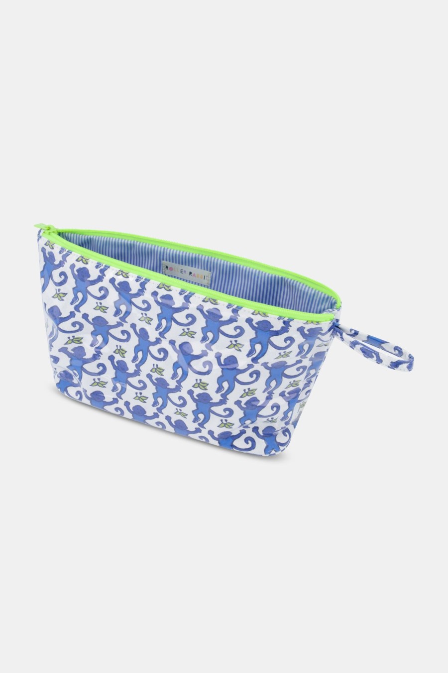 Roller Rabbit Monkey Toiletry Case Blue Makeup & Toiletry Cases