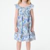 Roller Rabbit Kids Textured Amanda Ryan Dress Blue Dresses