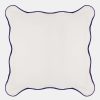 Roller Rabbit Scalloped Edge Decorative Pillow Navy Decorative Pillows