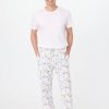 Roller Rabbit Mens Hoppy Spring Simon Pant White Men'S Pajamas