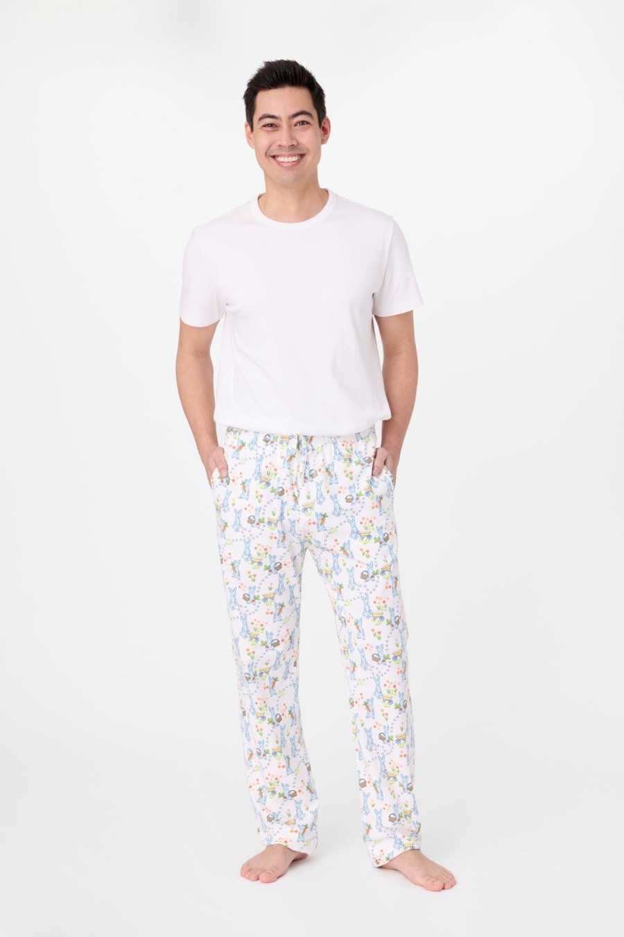 Roller Rabbit Mens Hoppy Spring Simon Pant White Men'S Pajamas